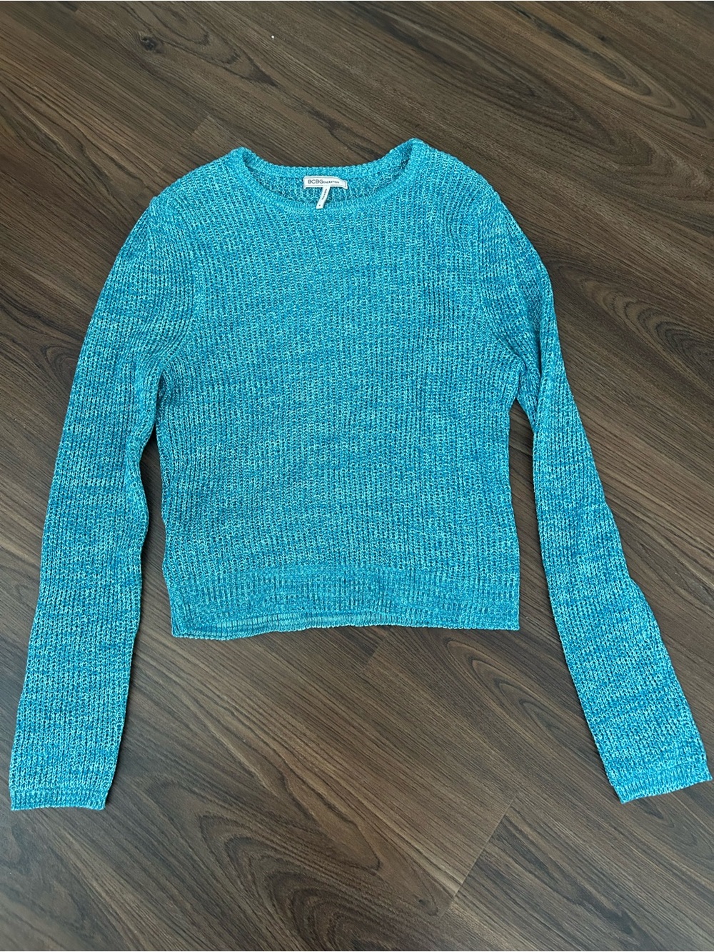 BCBGeneration Teal Crewneck Pullover Sweater